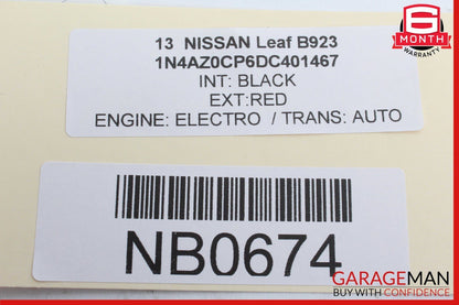11-17 Nissan Leaf Gear Shifter Surround Trim Plastic 969ZW3NL0A