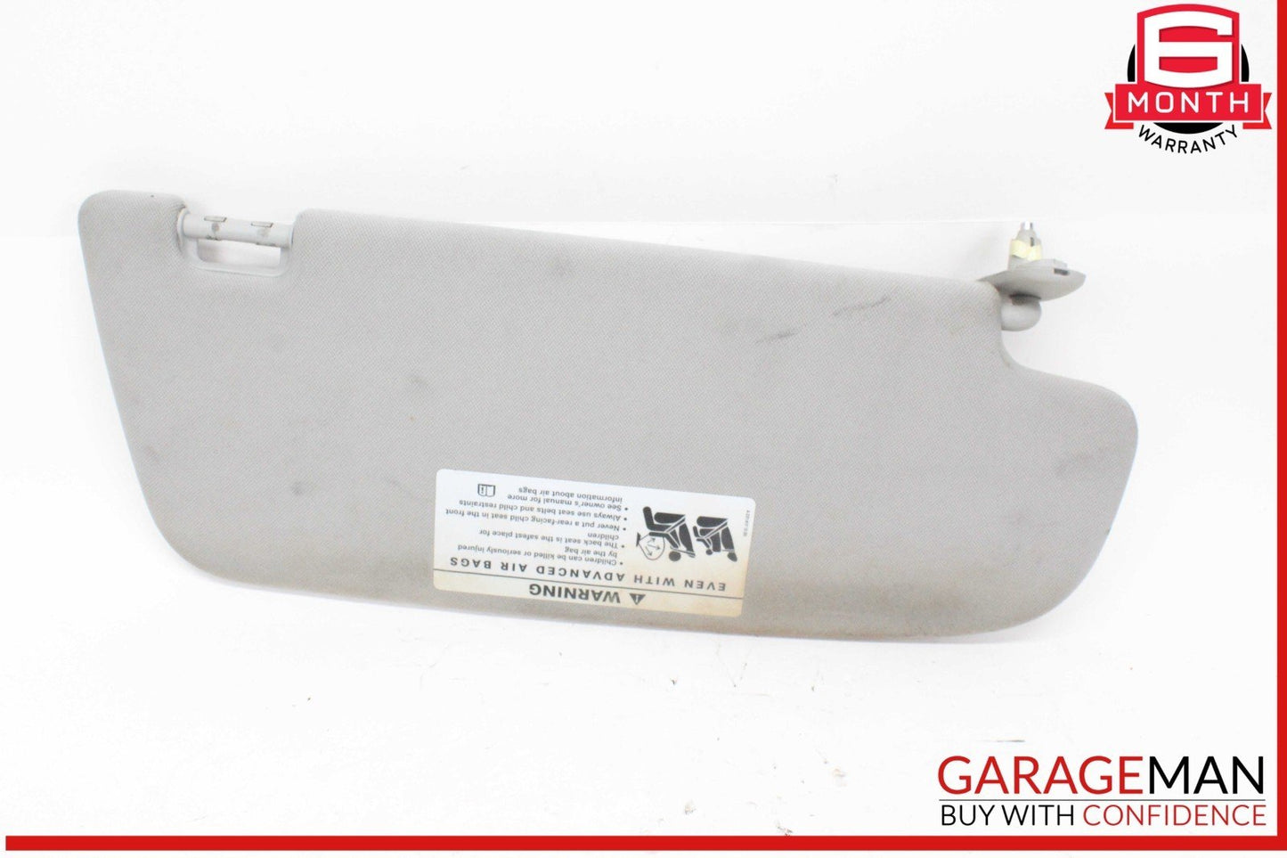 07-14 Mercedes W216 CL550 Front Left Driver Side Sun Visor Sunvisor Gray OEM