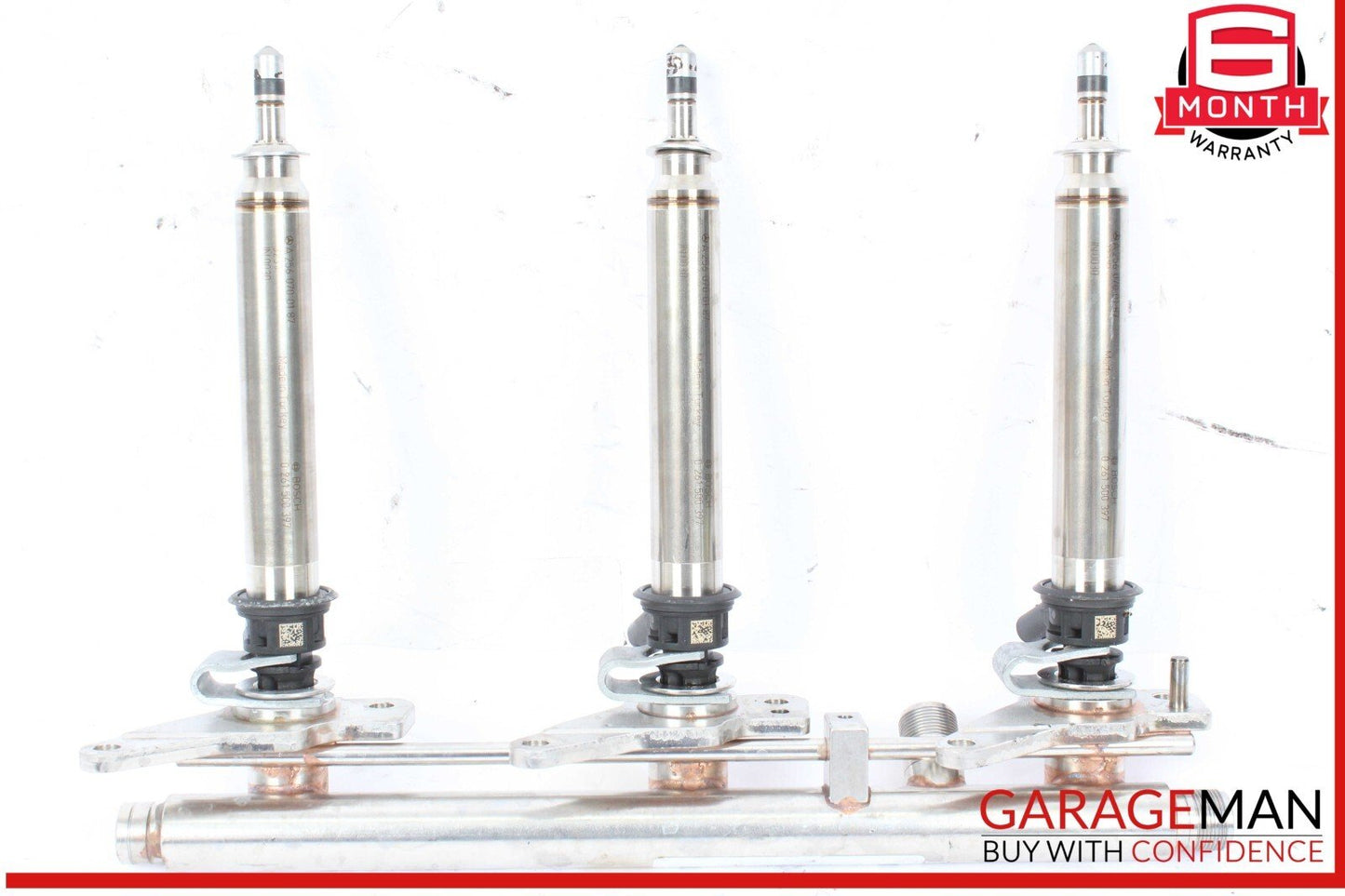 17-20 Mercedes R172 SLC43 AMG Right Side Fuel Injector Rail w/ Injectors OEM