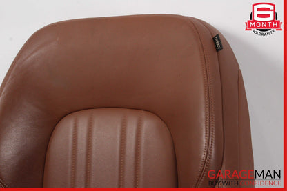 14-17 Maserati Ghibli M157 Front Left Side Top Upper Seat Cushion Cover Brown