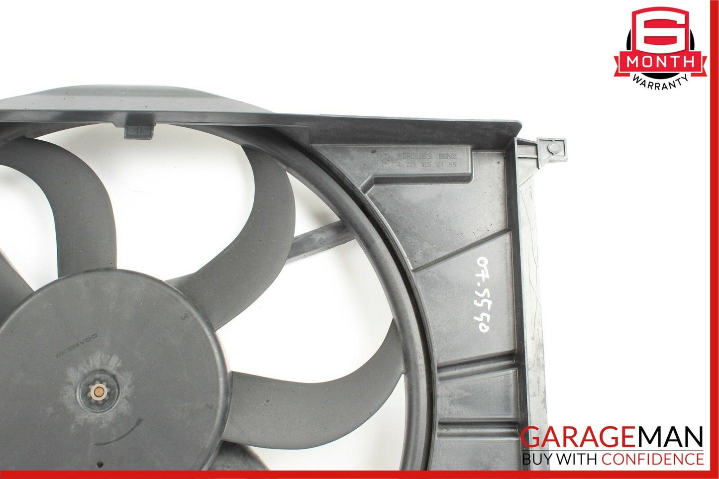 07-09 Mercedes W221 S450 S550 CL550 Engine Motor Cooling Fan Shroud Assembly OEM