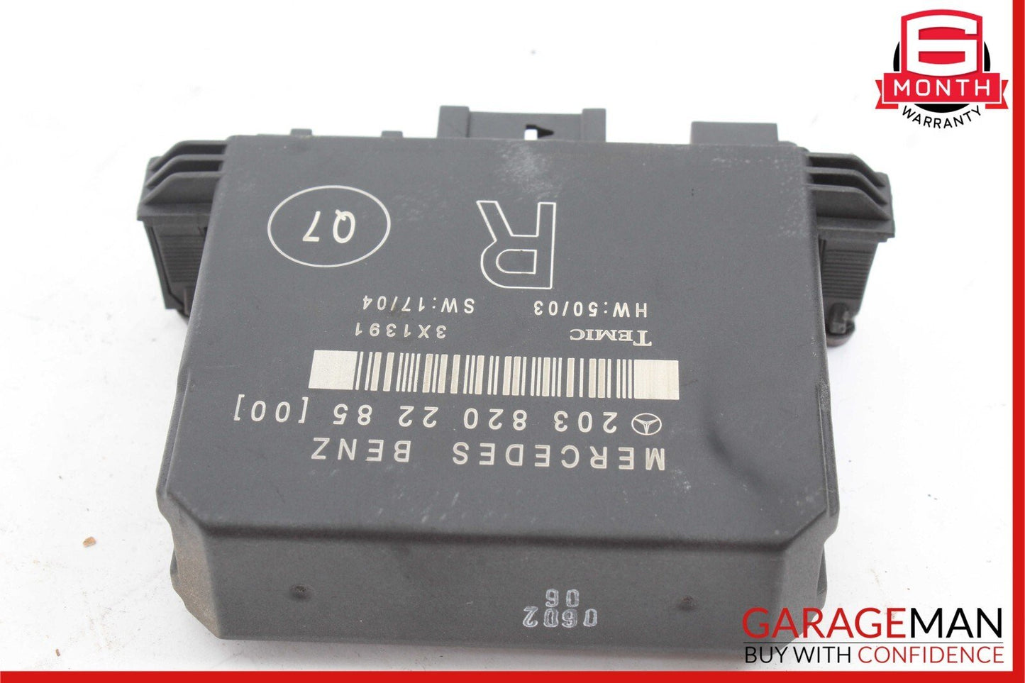 01-07 Mercedes W203 C230 C240 C320 Rear Right Door Control Module 2038202285 OEM