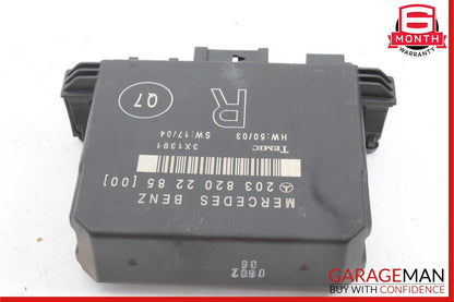 01-07 Mercedes W203 C230 C240 C320 Rear Right Door Control Module 2038202285 OEM