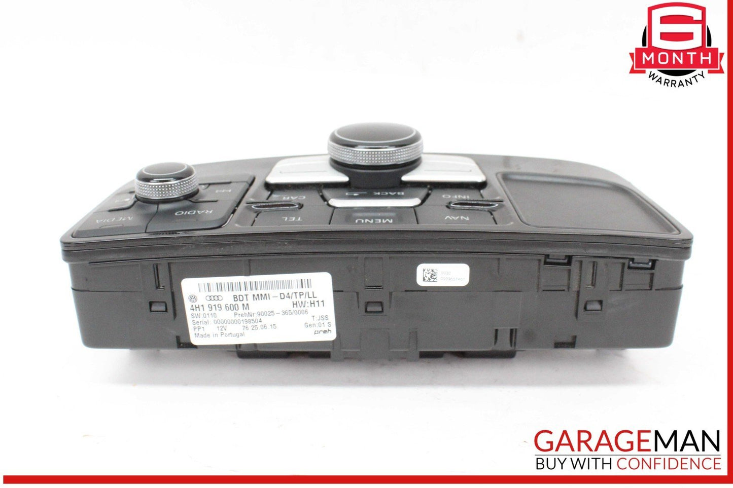 11-18 Audi A8 S8 Audio Radio MMI Multimedia Control Switch Panel 4H1919600M OEM