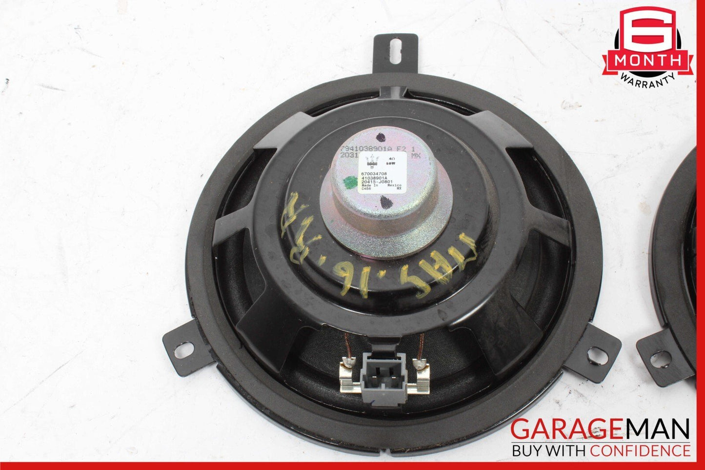 14-18 Maserati Ghibli Rear Side Door Sound Audio Speaker Set of 2 Pc OEM
