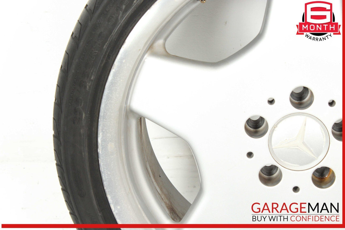 00-06 Mercedes W220 S500 CL55 AMG Rear Wheel Tire Rim 9.5x18H2 ET46 18" OEM