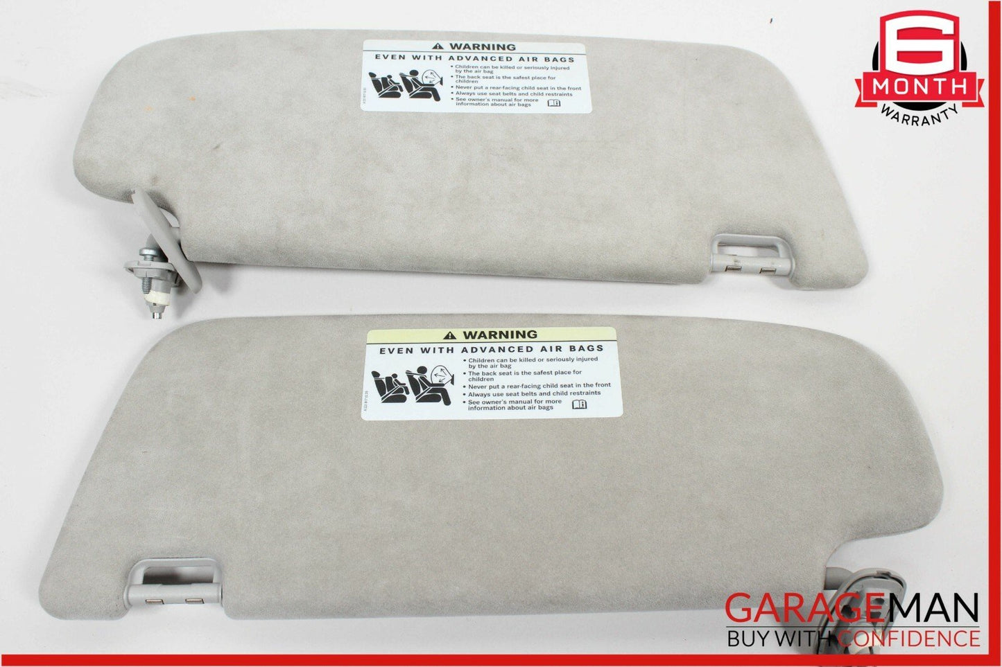 07-10 Mercedes CL600 Roof Headliner Sunshade Pillar Trim Assembly Suede Grey