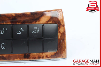 05-09 Mercedes CLK350 CLK500 CLK550 Center Dashboard Control Switch Control Wood