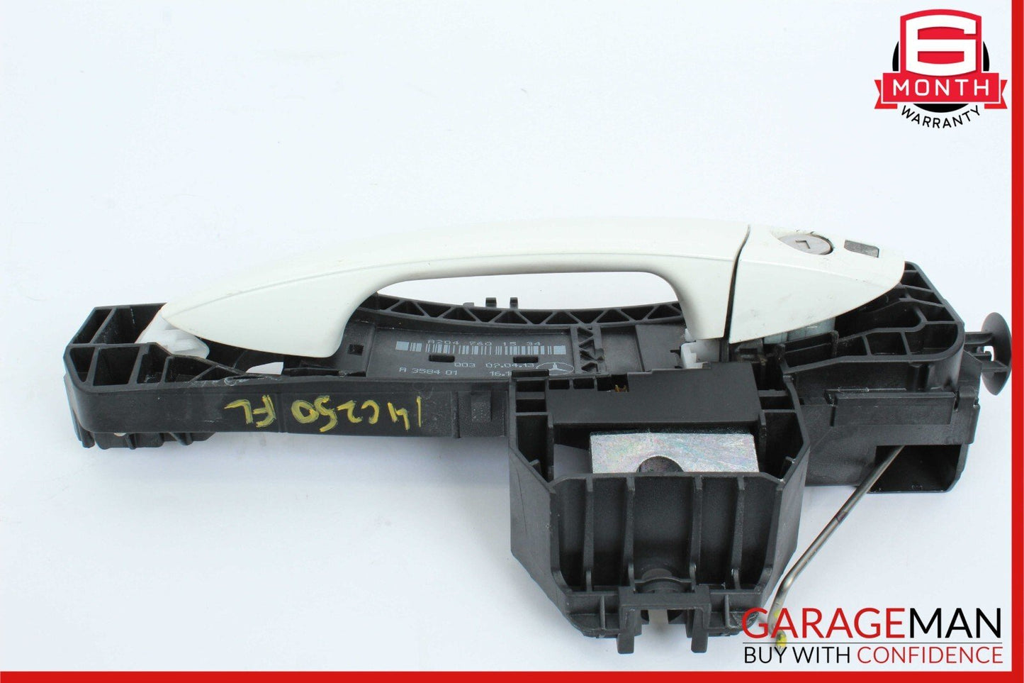 12-15 Mercedes W204 C250 Front Left Driver Side Exterior Door Handle White OEM