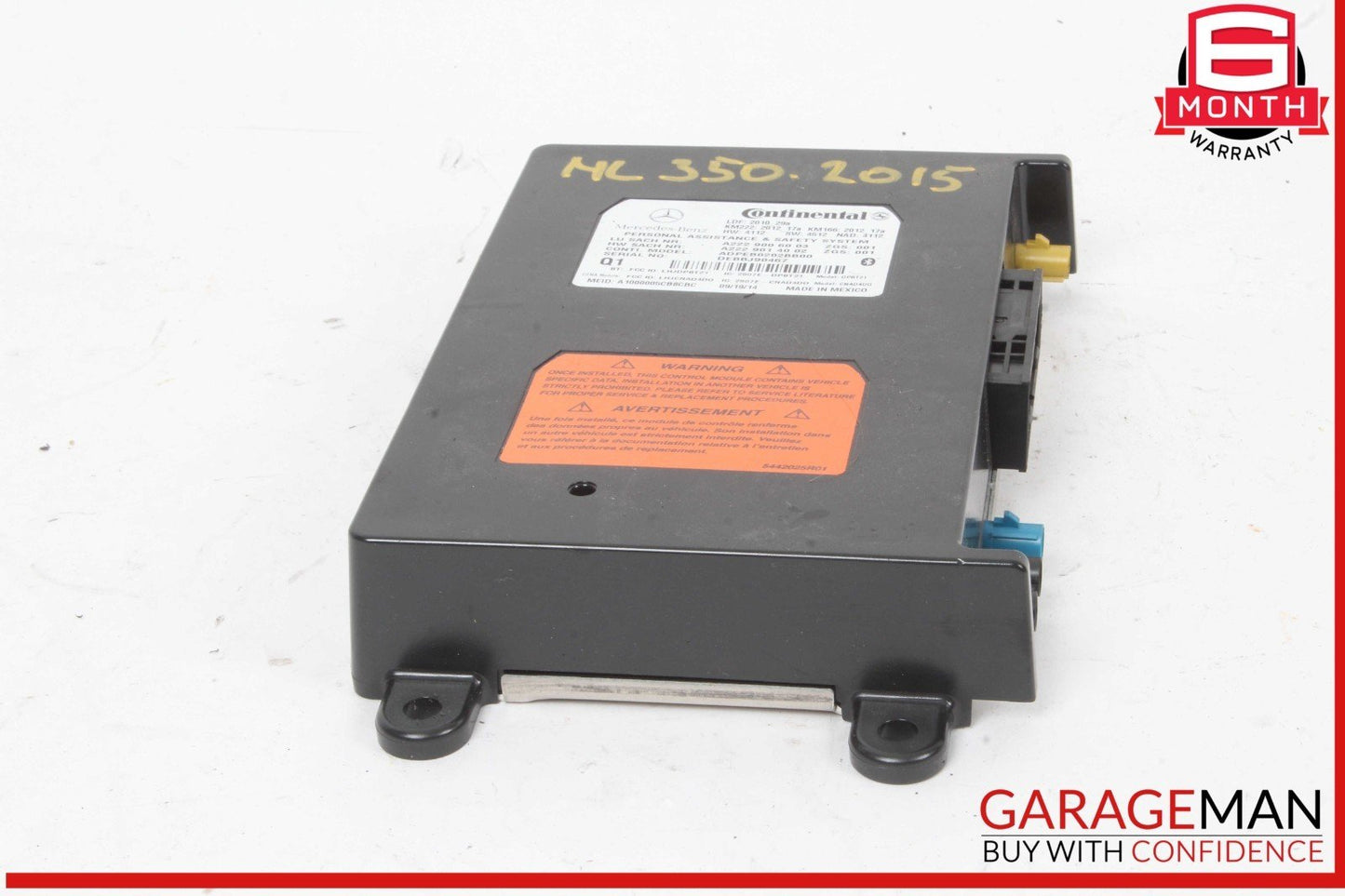 10-20 Mercedes W166 ML350 4MATIC SL400 Communication Control Module Unit OEM