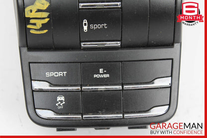11-14 Porsche Cayenne 958 Hybrid S Suspension Mode Selector Switch Panel OEM
