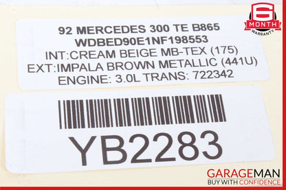86-95 Mercedes W124 300TE 300D Rear Left Side Door Lock Latch Actuator OEM
