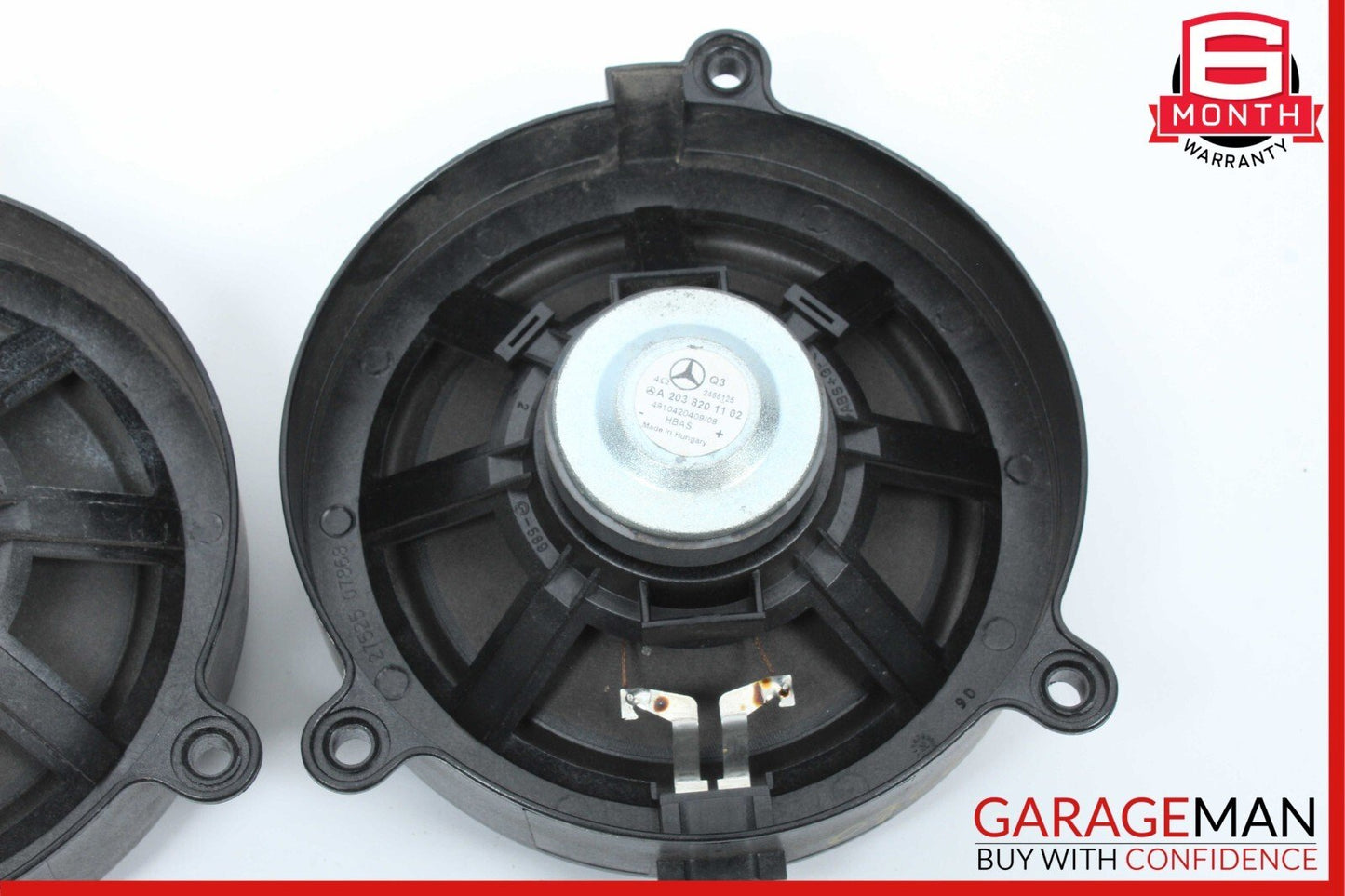 01-07 Mercedes W203 C230 Front Right & Left Side Door Sound Audio Speakers Set