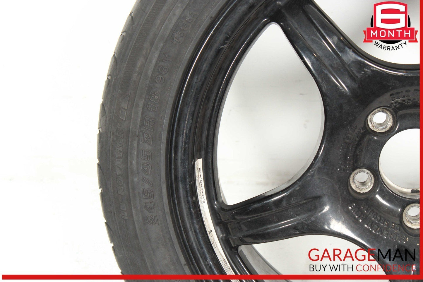 00-06 Mercedes W220 S600 CL65 S55 Emergency Spare Wheel Tire Rim 8Jx18H2 OEM