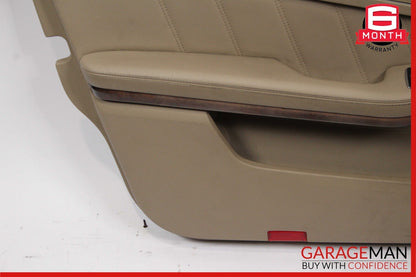 10-13 Mercedes W212 E350 Front Left Side Interior Door Trim Panel Assembly Brown