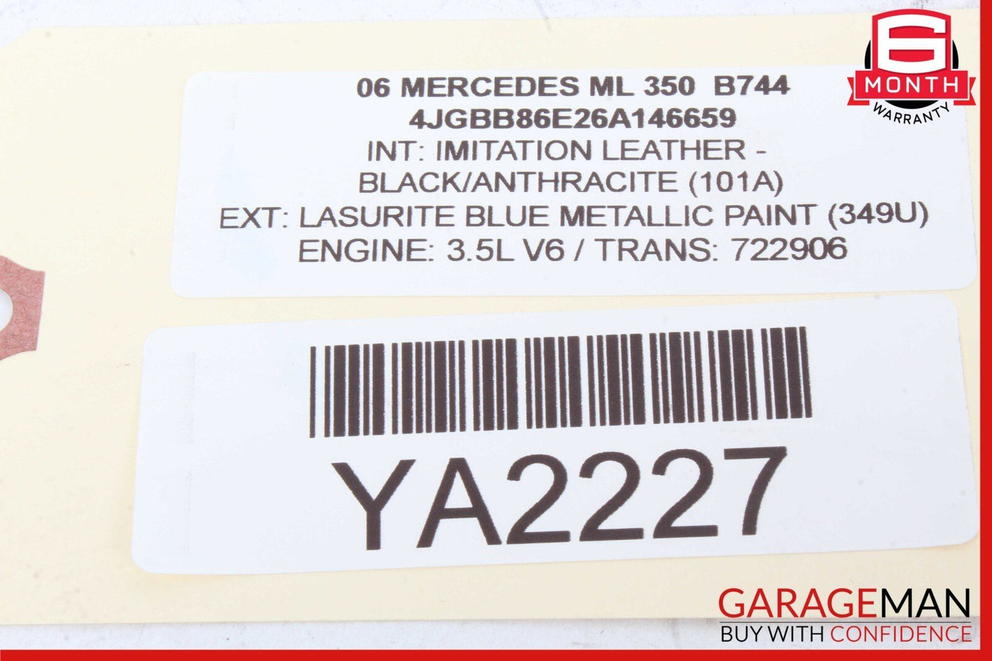 06-13 Mercedes W164 ML350 GL450 Front Right Side Door Control Module Unit OEM