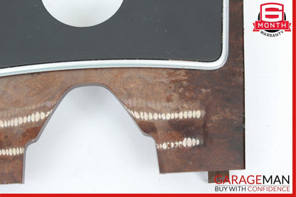 10-13 Mercedes W212 E350 E400 E550 Center Console Switch Trim Cover Bezel Wood