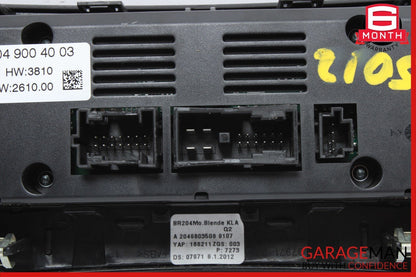 12-14 Mercedes W204 C250 C63 AC A/C Heater Climate Control Switch Trim Assembly