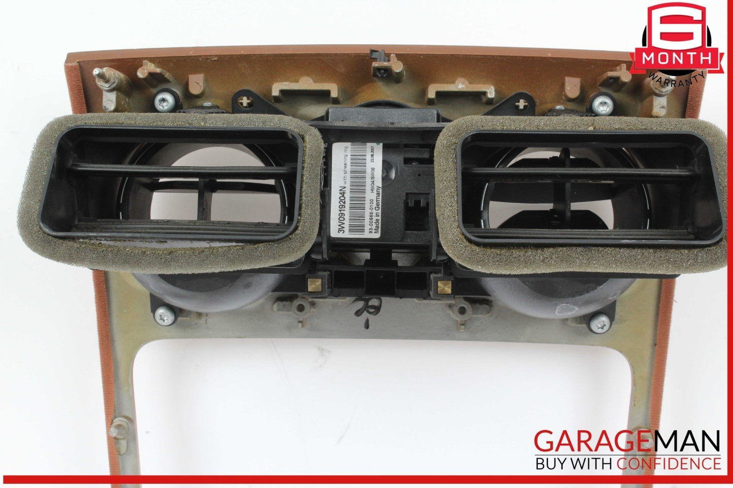03-12 Bentley Continental GTC Central Dash Instrument Panel Trim w/ Air Vent OEM
