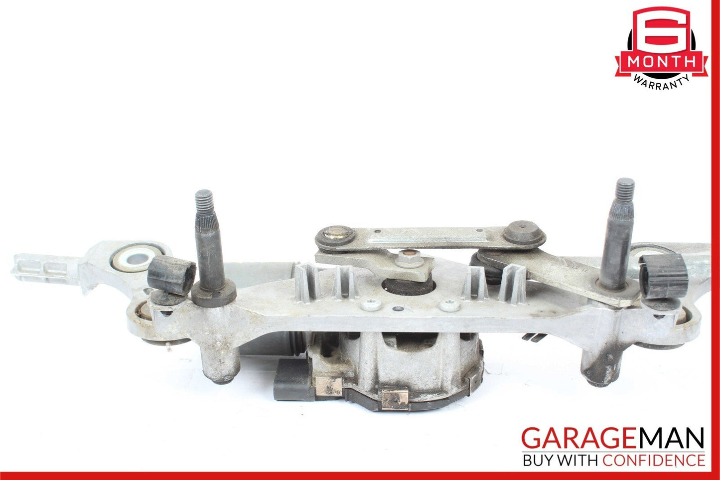 11-17 Porsche Cayenne 958 Front Windshield Wiper Motor Linkage Assembly OEM
