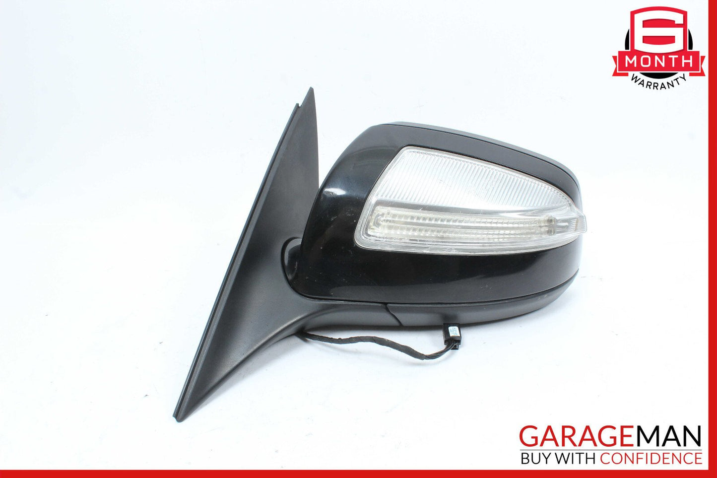 08-09 Mercedes W204 C300 Front Left Side Mirror Door Rear View Black OEM