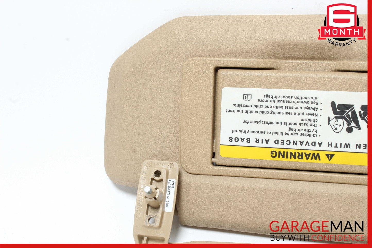 06-08 Mercedes W251 R500 Front Right Side Sun Visor Sun Shade OEM
