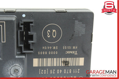 07-09 Mercedes W211 E350 E550 Rear Left Driver Side Door Controller Module Unit