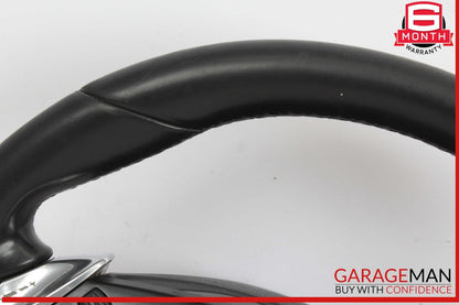 11-14 Porsche Cayenne 958 Steering Wheel w/ Paddle Shifters Black OEM