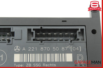 07-13 Mercedes W221 S550 S63 AMG Front Right Passenger Under Seat Control Unit