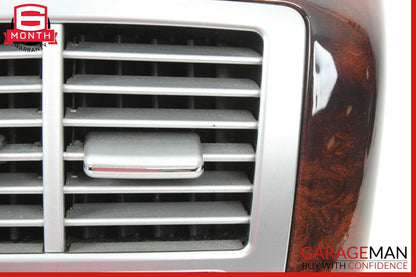07-13 Mercedes W221 S550 Rear Center Console AC A/C Air Vent Trim Panel Wood OEM