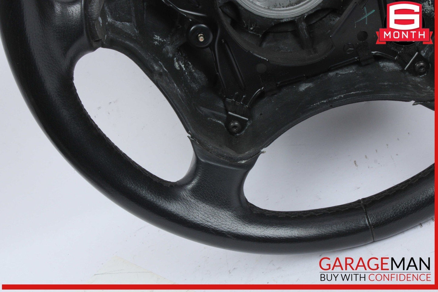00-03 Mercedes W210 E320 E430 CLK320 4 Spoke Driver Steering Wheel Black OEM