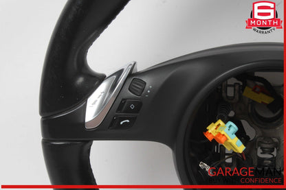 11-14 Porsche Cayenne 958 Steering Wheel w/ Paddle Shifters Black OEM