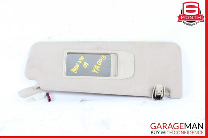 06-15 BMW 7 Series 750i 740i Right Side Sun Visor Sunvisor Gray M04B42005 OEM