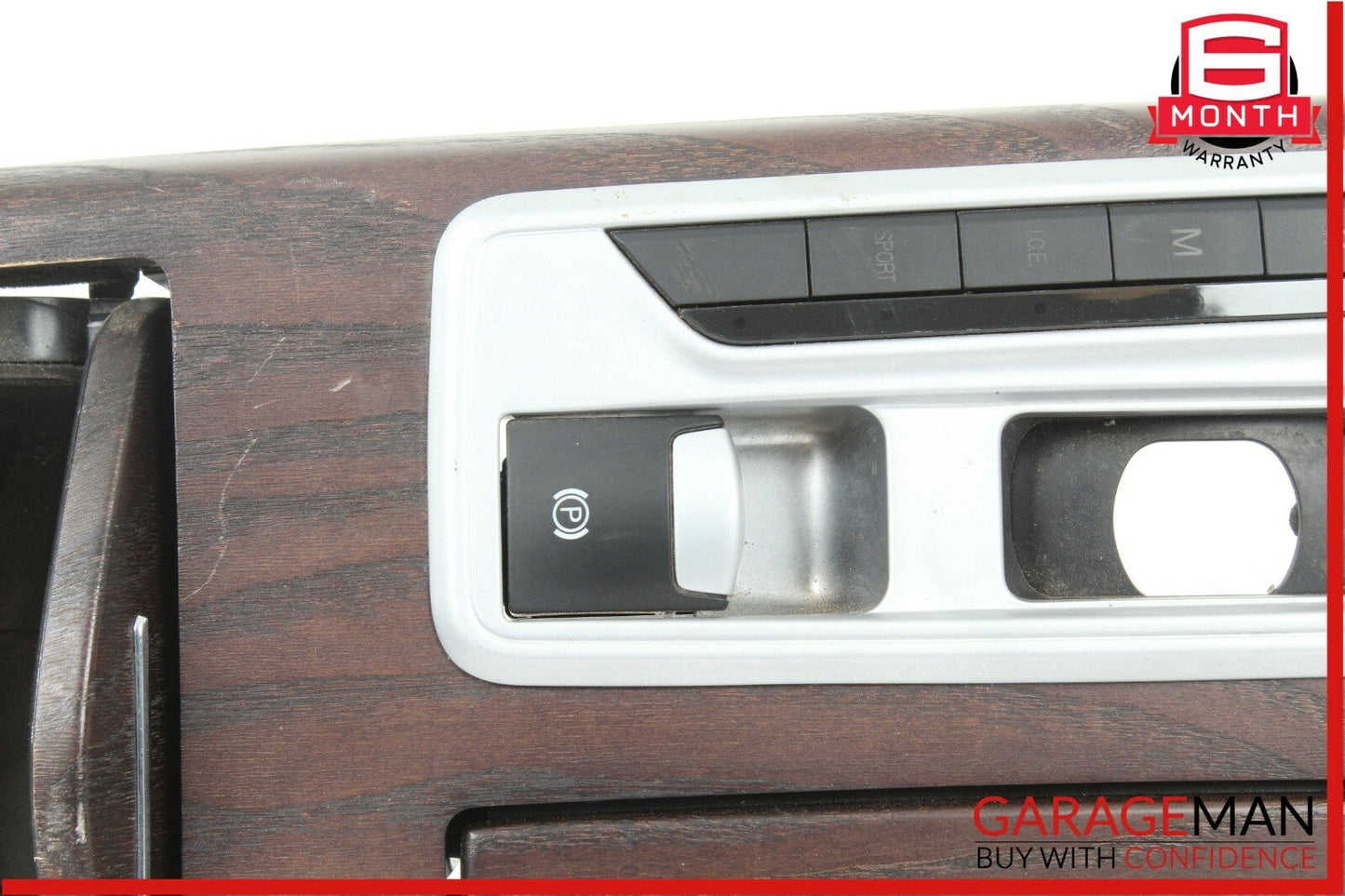 14-17 Maserati Ghibli Center Console Cupholder Armrest Ashtray Compartment Wood