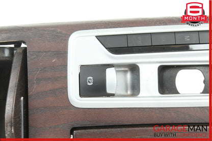 14-17 Maserati Ghibli Center Console Cupholder Armrest Ashtray Compartment Wood