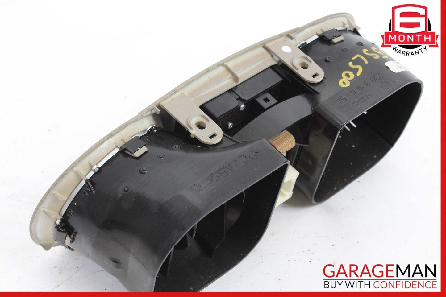 03-06 Mercedes R230 SL500 SL55 AMG Center Dashboard Hazard AC Air Vent Beige OEM