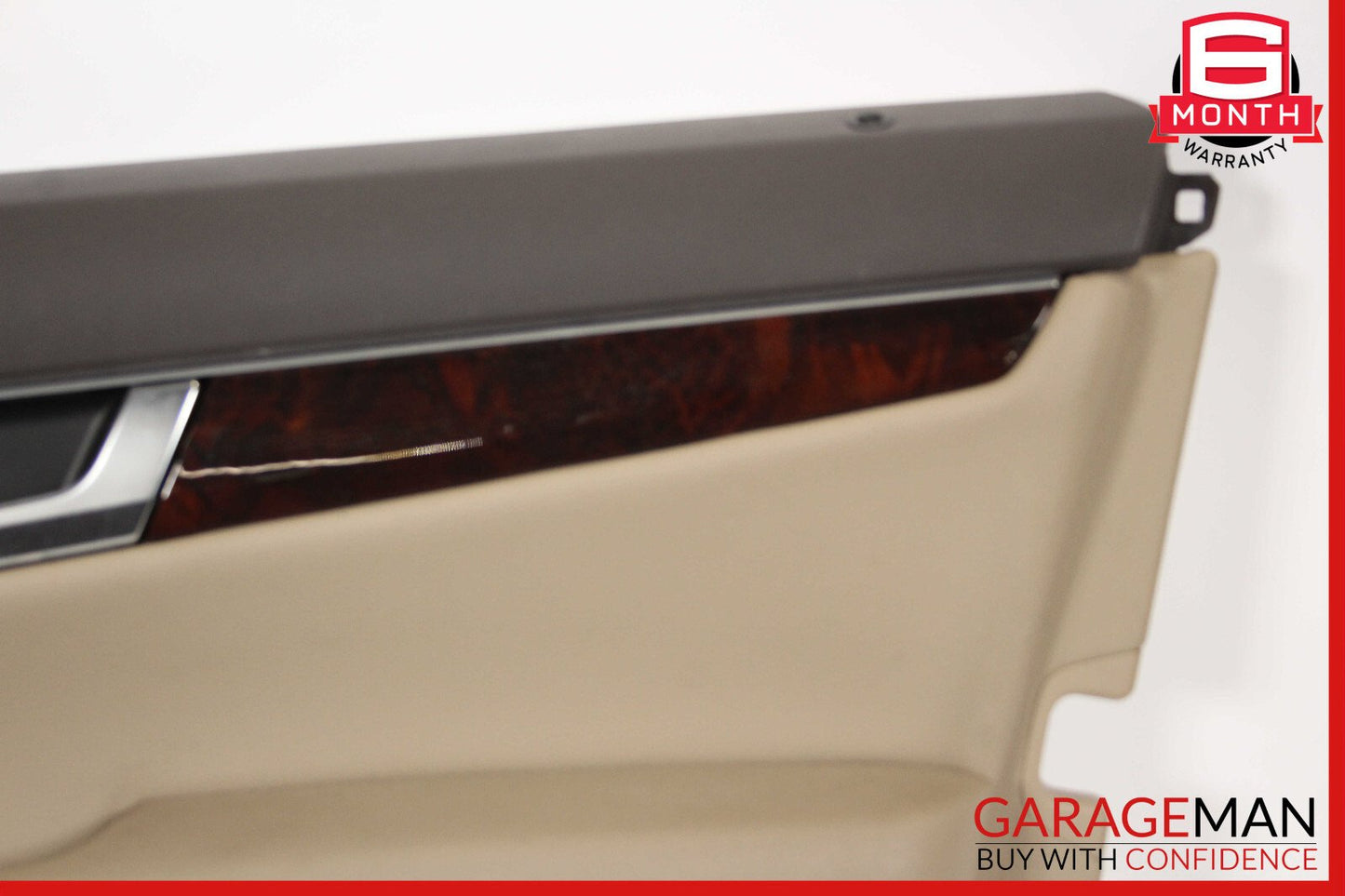 08-14 Mercedes W204 C250 C300 Front Right Side Interior Door Panel Cover Wood