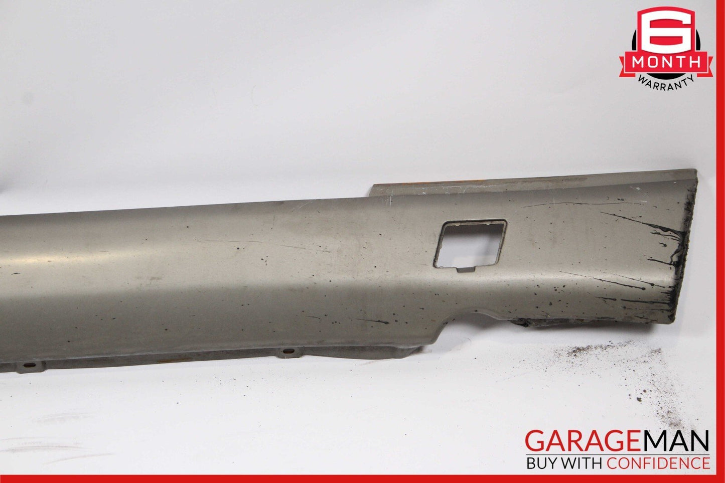 86-91 Mercedes W126 420SEL 560SEL Right Passenger Side Skirt Rocker Panel Silver