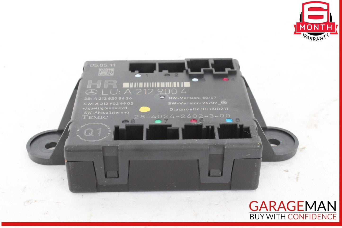 08-18 Merc edes W204 C250 Rear Right Side Door Control Module 2129004006 OEM