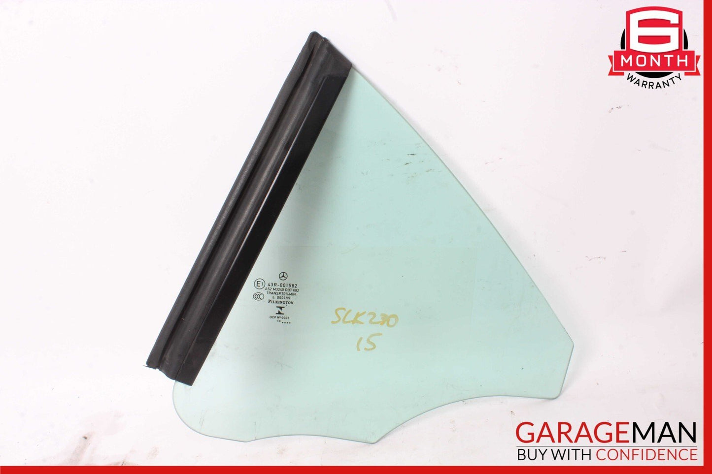 12-20 Mercedes R172 SLK250 SLK350 Rear Left Side Quarter Window Glass OEM