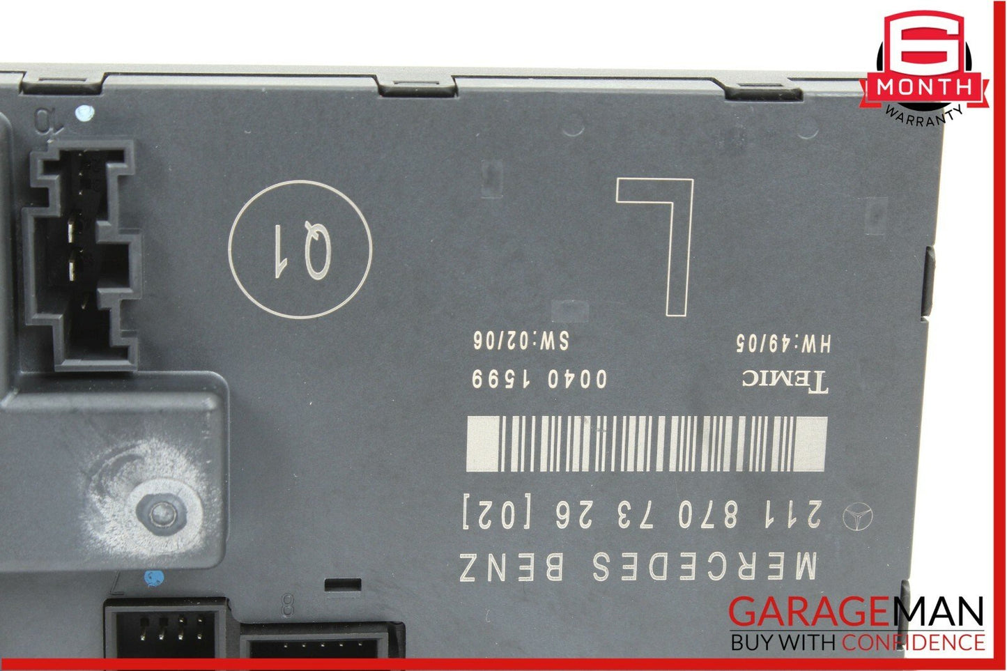 03-09 Mercedes W211 E550 E63 AMG Front Left Driver Side Door Control Module OEM