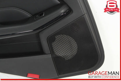 14-16 Mercedes W212 E350 E550 Rear Left Interior Door Panel Leather Black OEM