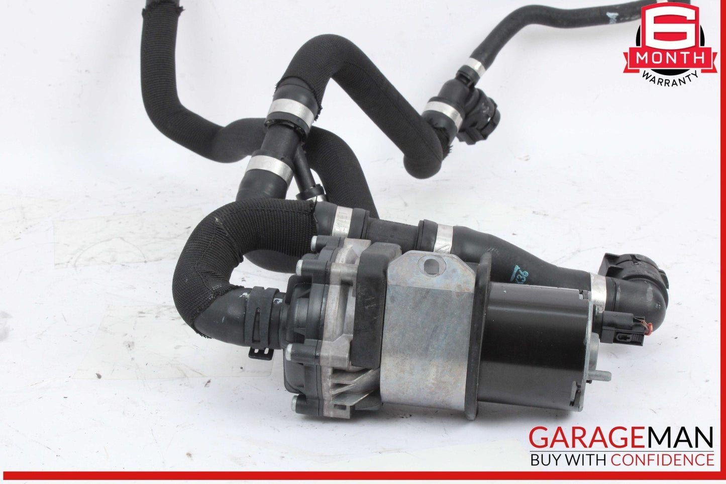 02-19 Mercedes W212 E400 AUX Auxiliary Circulation Water Pump w/ Hose Pipe OEM