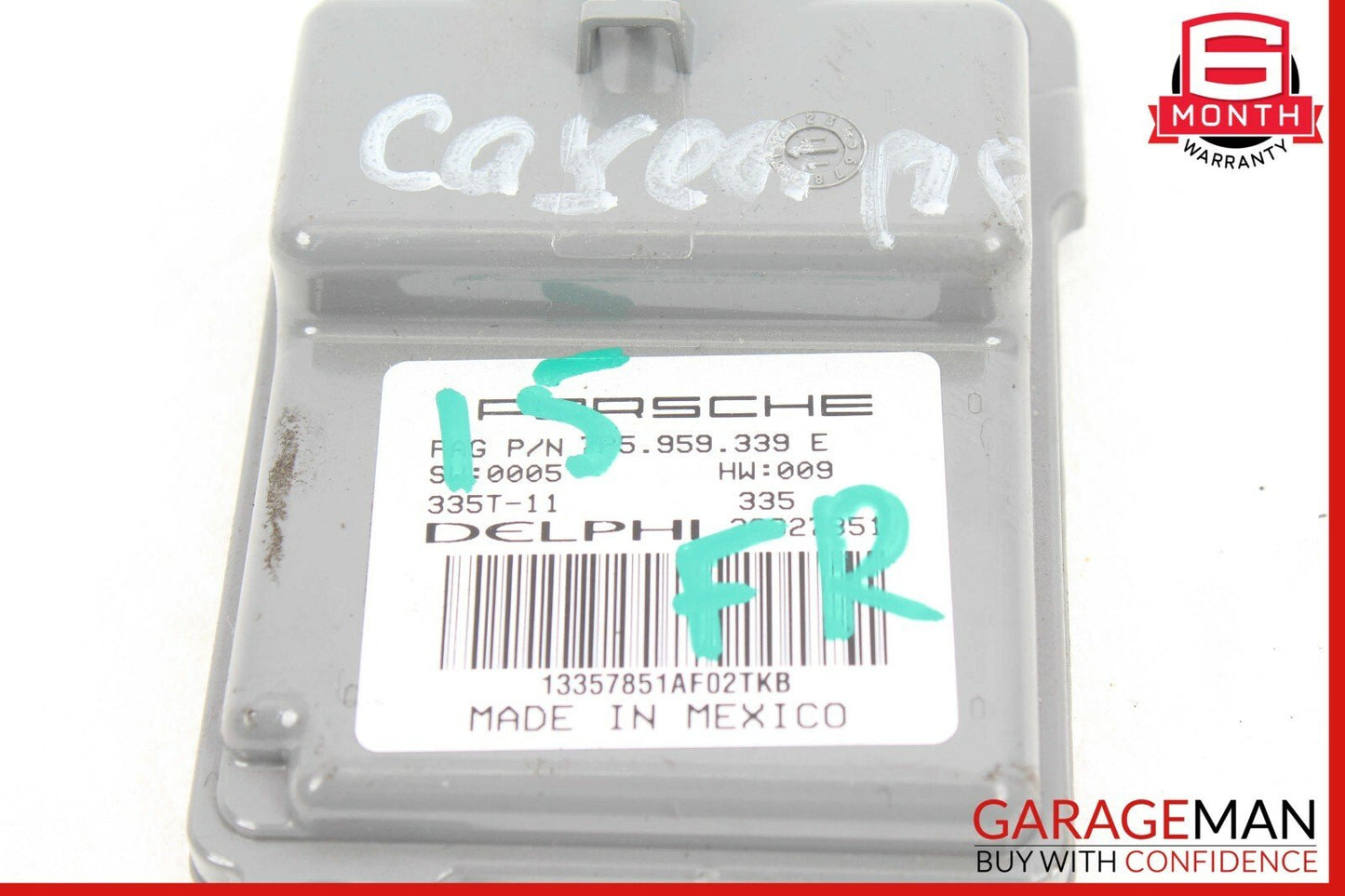 11-17 Porsche Cayenne 958 Front Right Seat Occupant Sensor Module 7P5959339E OEM
