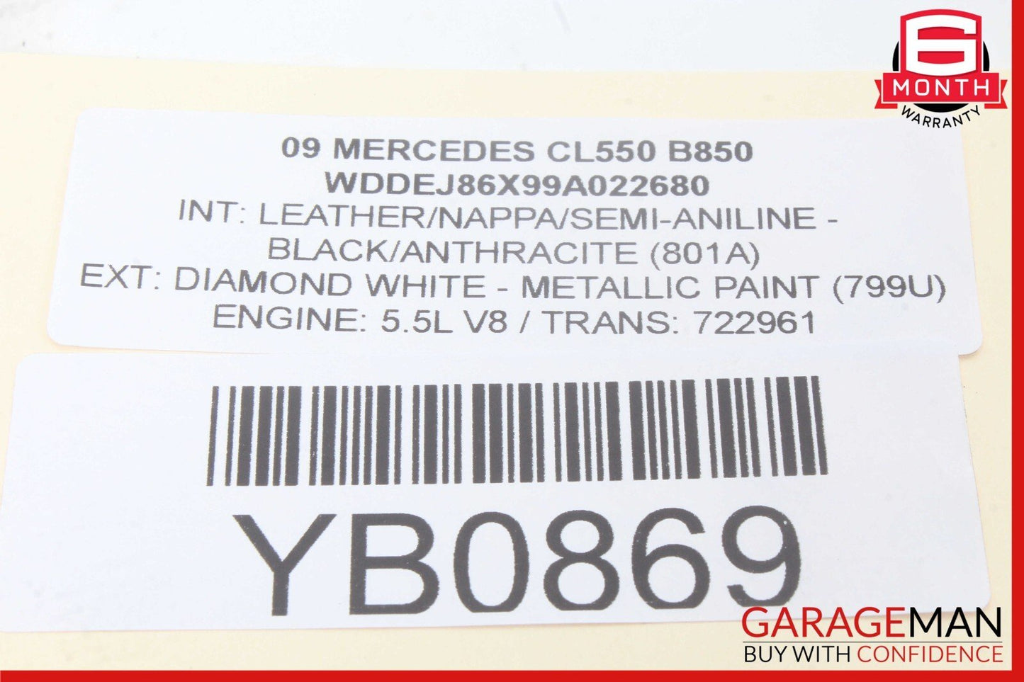 07-14 Mercedes W216 CL550 CL600 Front Right Seat Control Module 2168203026 OEM