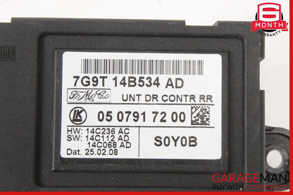 09-11 Jaguar XF Rear Left Door Control Module 7G9T14B534AD OEM