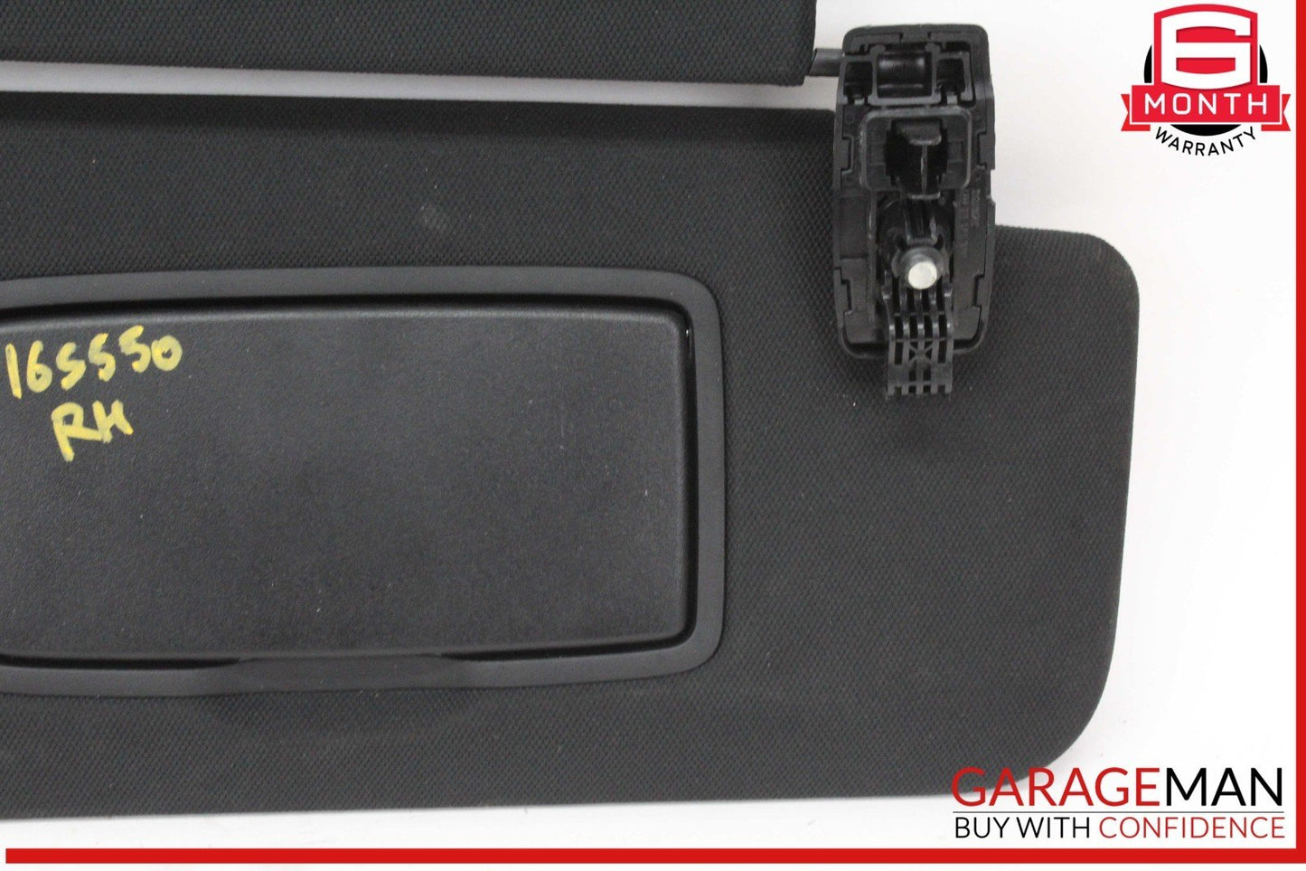 14-17 Mercedes W222 S550 Front Right Passenger Side Sunvisor Sun Visor Black OEM