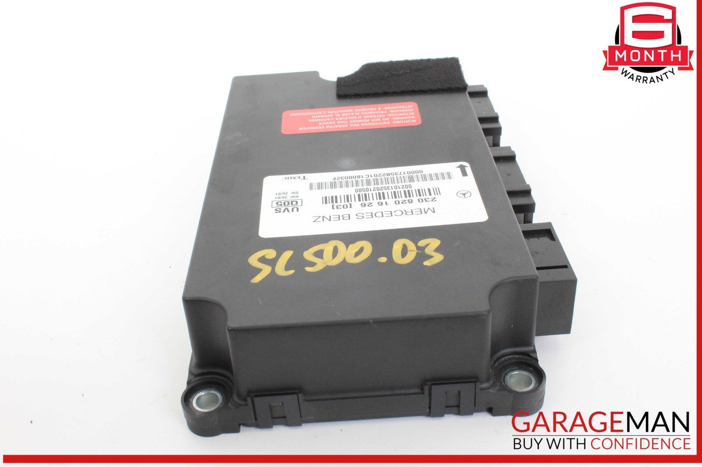 03-08 Mercedes R230 SL500 SL55 AMG SL550 Convertible Top Roof Control Module OEM