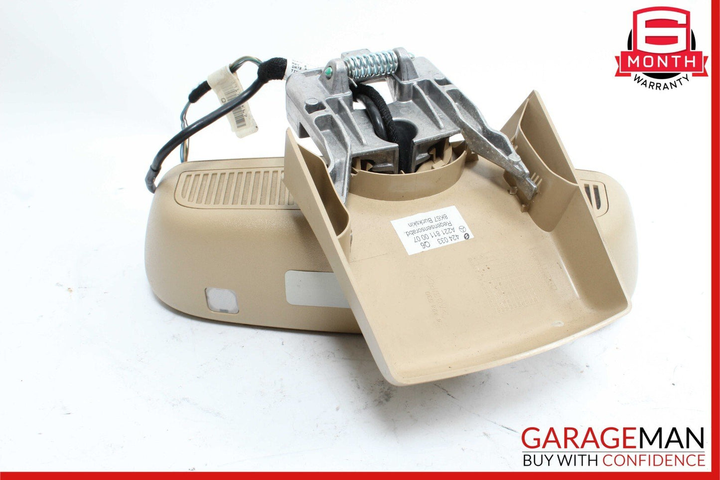 07-13 Mercedes W221 S550 S600 S63 AMG Interior Top Rear View Mirror Brown OEM