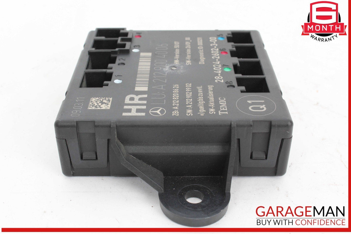 08-18 Mercedes W212 E350 Rear Right Side Door Control Module 2129004006 OEM